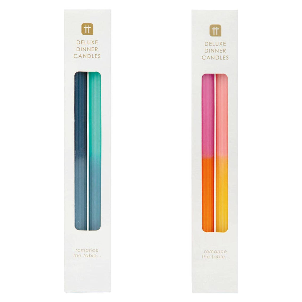 Pair of Ombre wax Candles - Pink