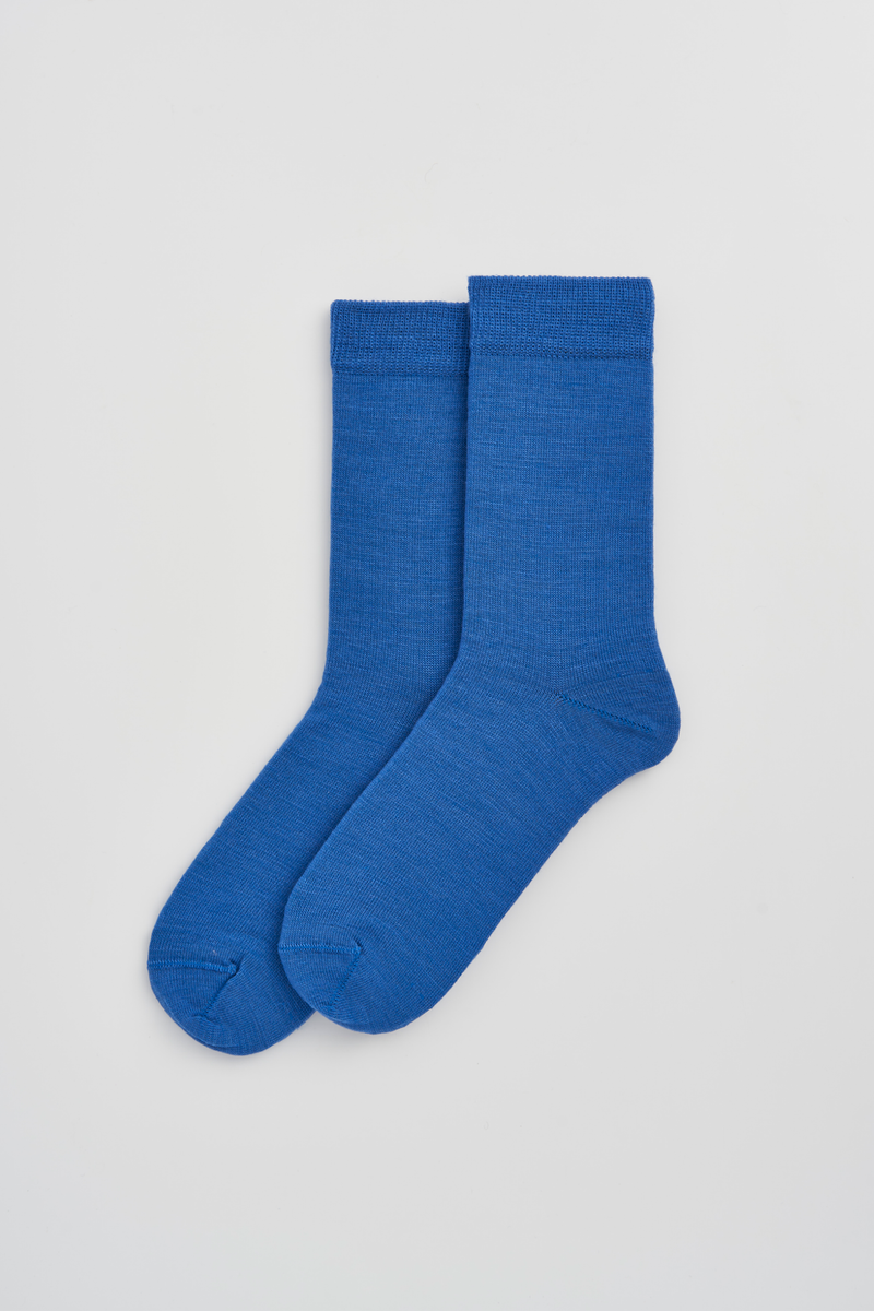 Merino Socks - Strong Blue