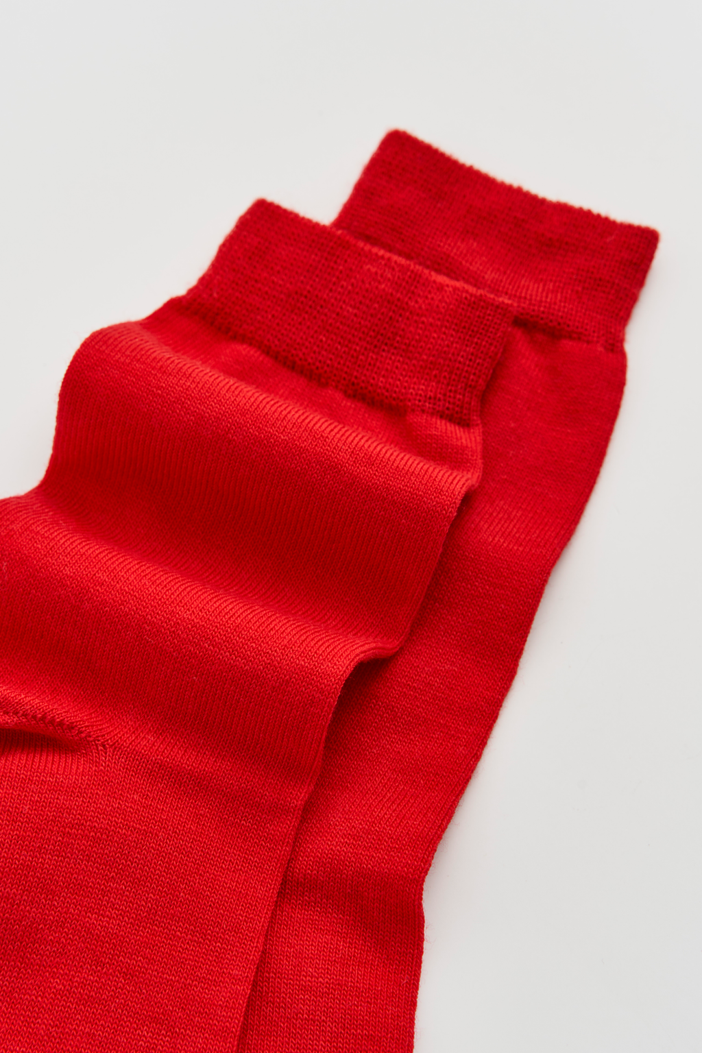 Postbox Red Merino Socks: Small (UK 4-7)