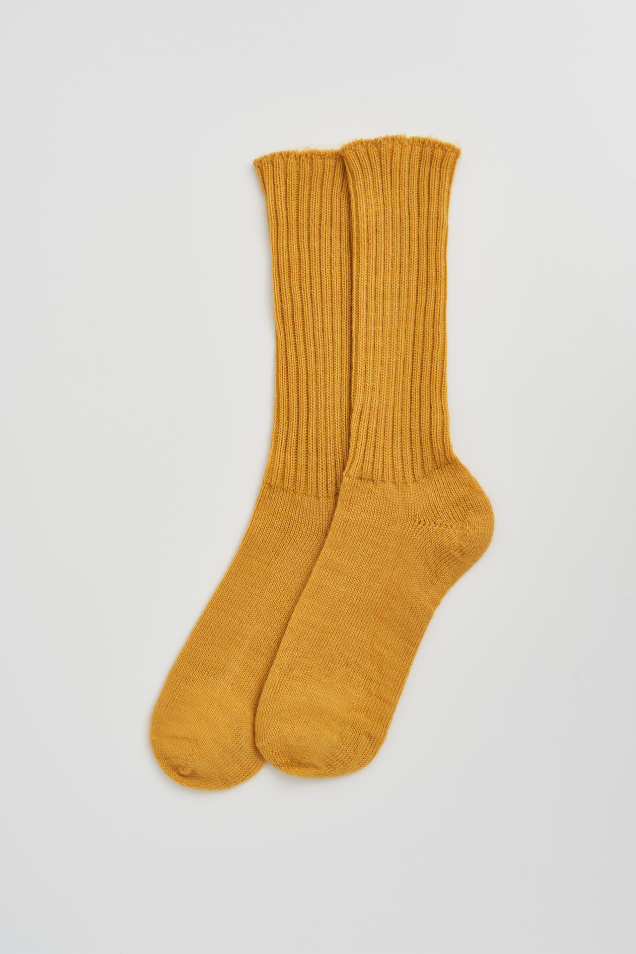 Golden Yellow Mohair Socks: Medium (UK 8-10)