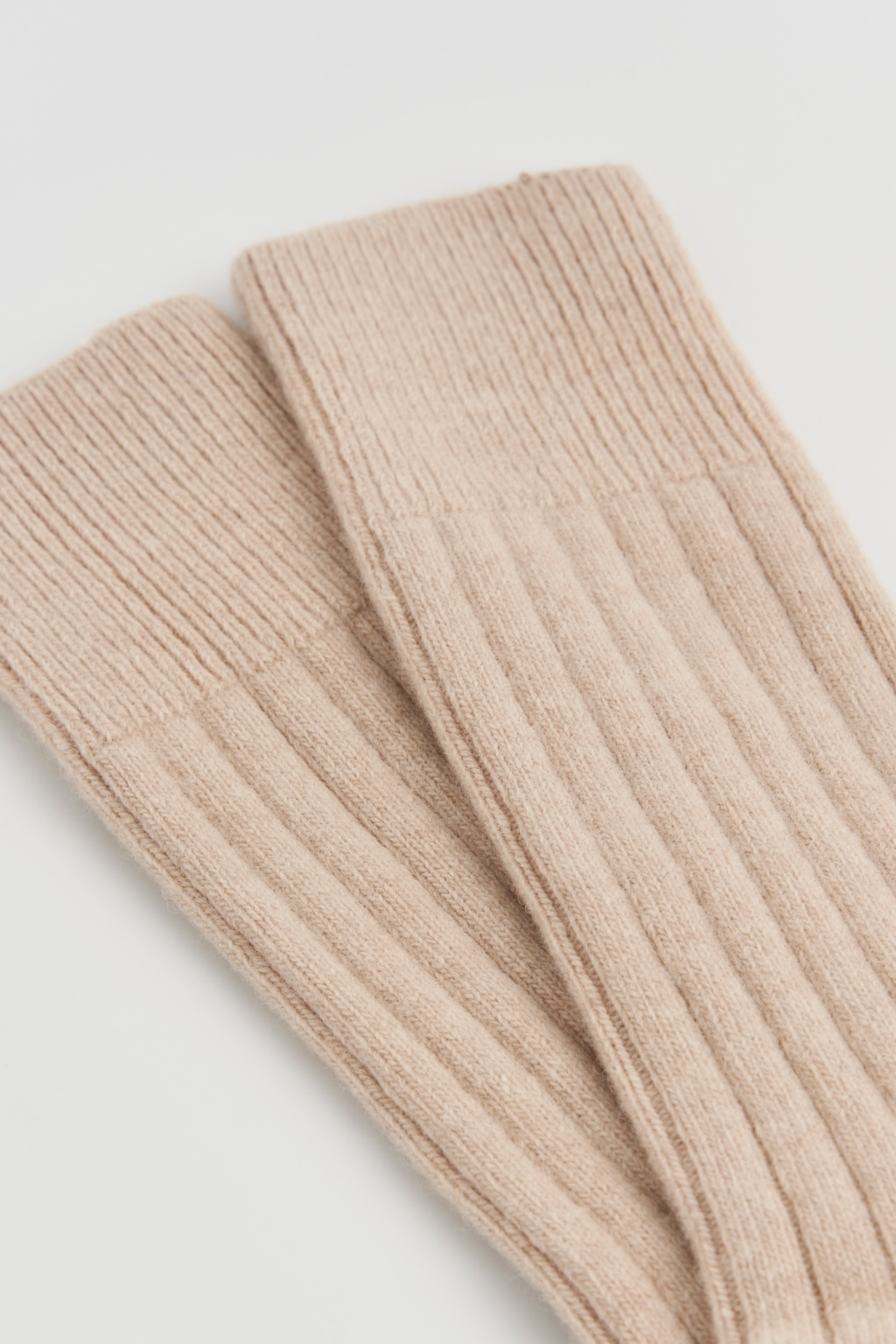 Milky Tea Beige Merino Bed Socks by Pairs - S