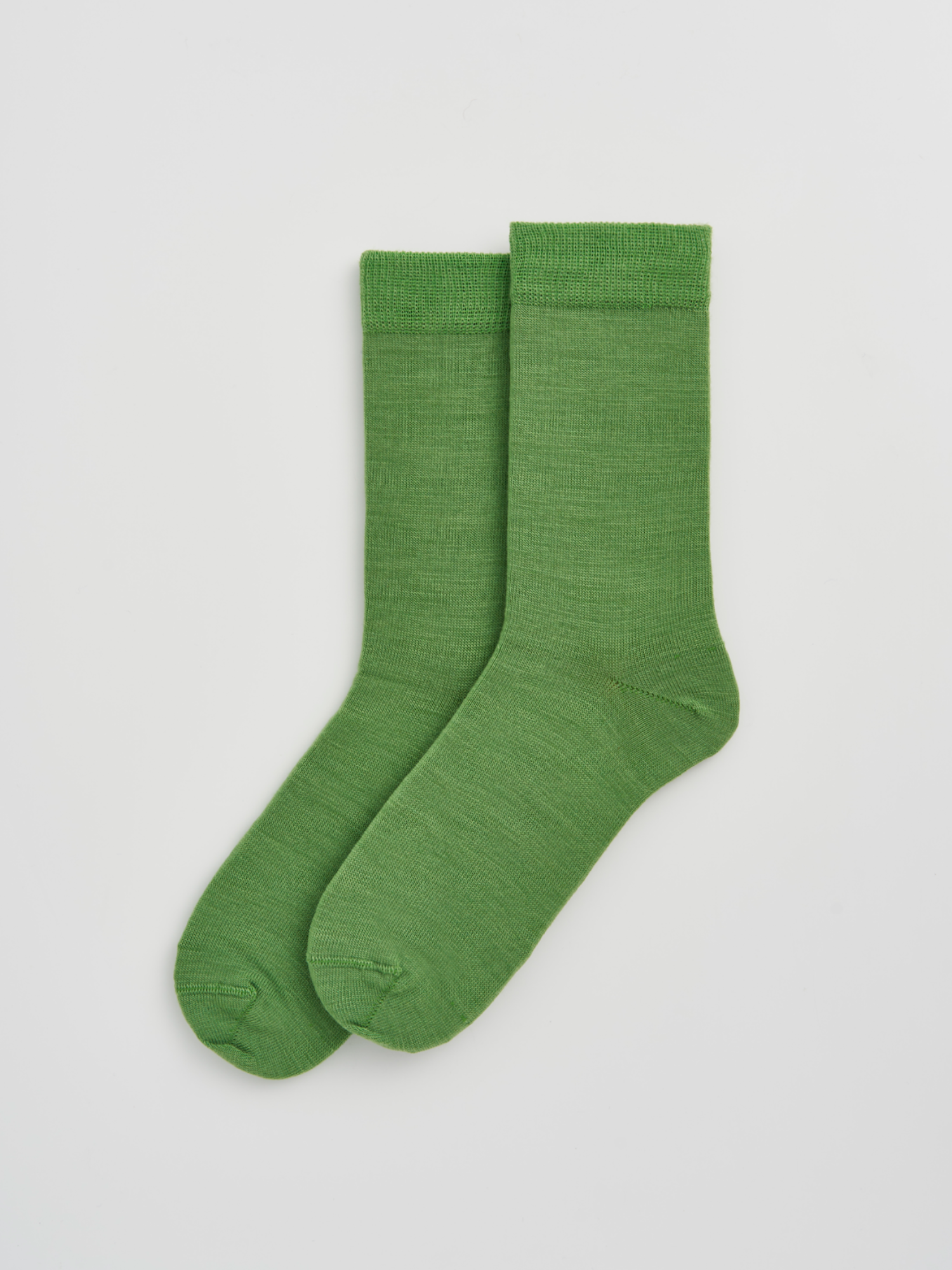 Grass Green Merino Socks by Pairs Socks  - L