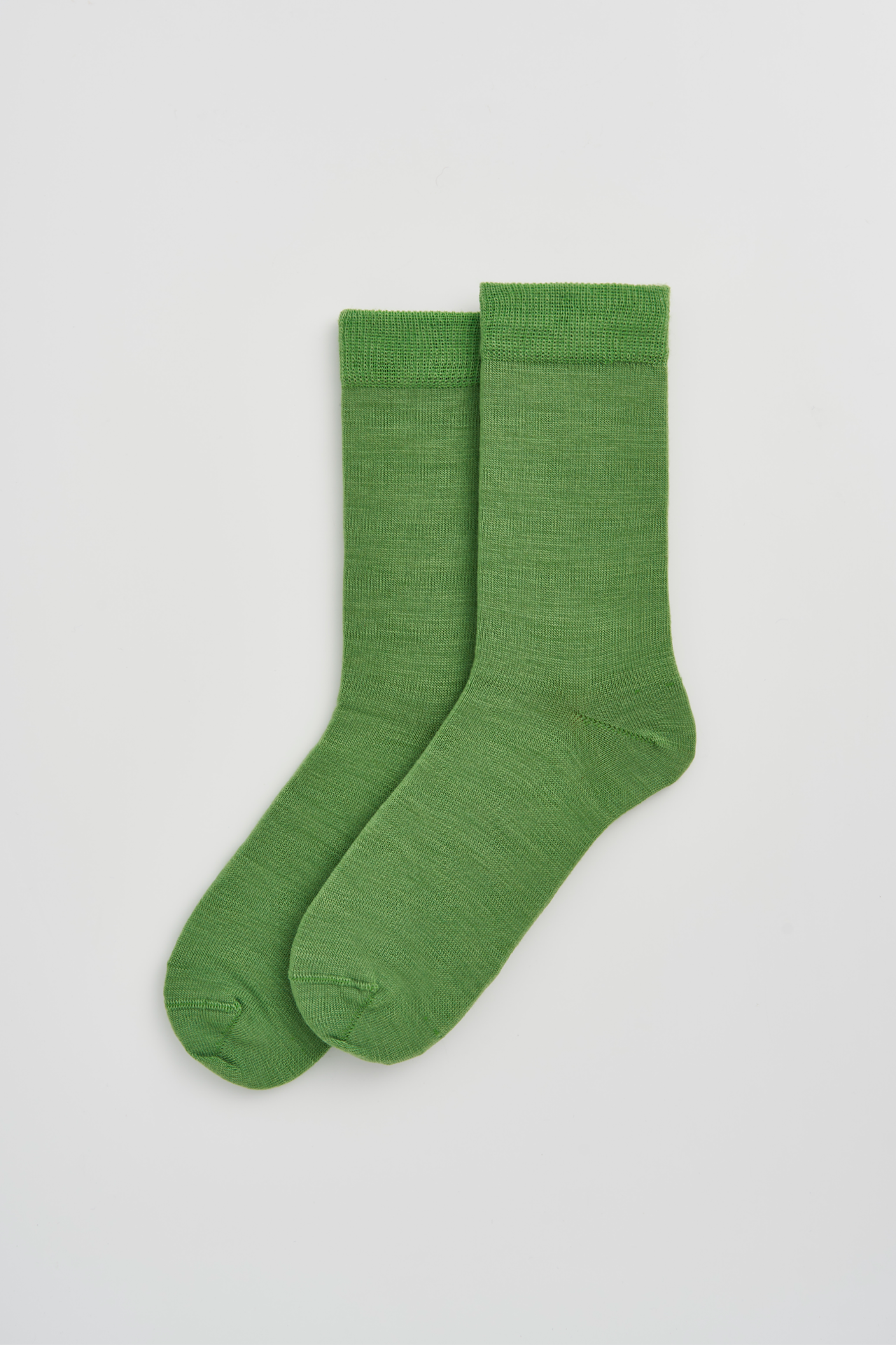 Grass Green Merino Socks - M