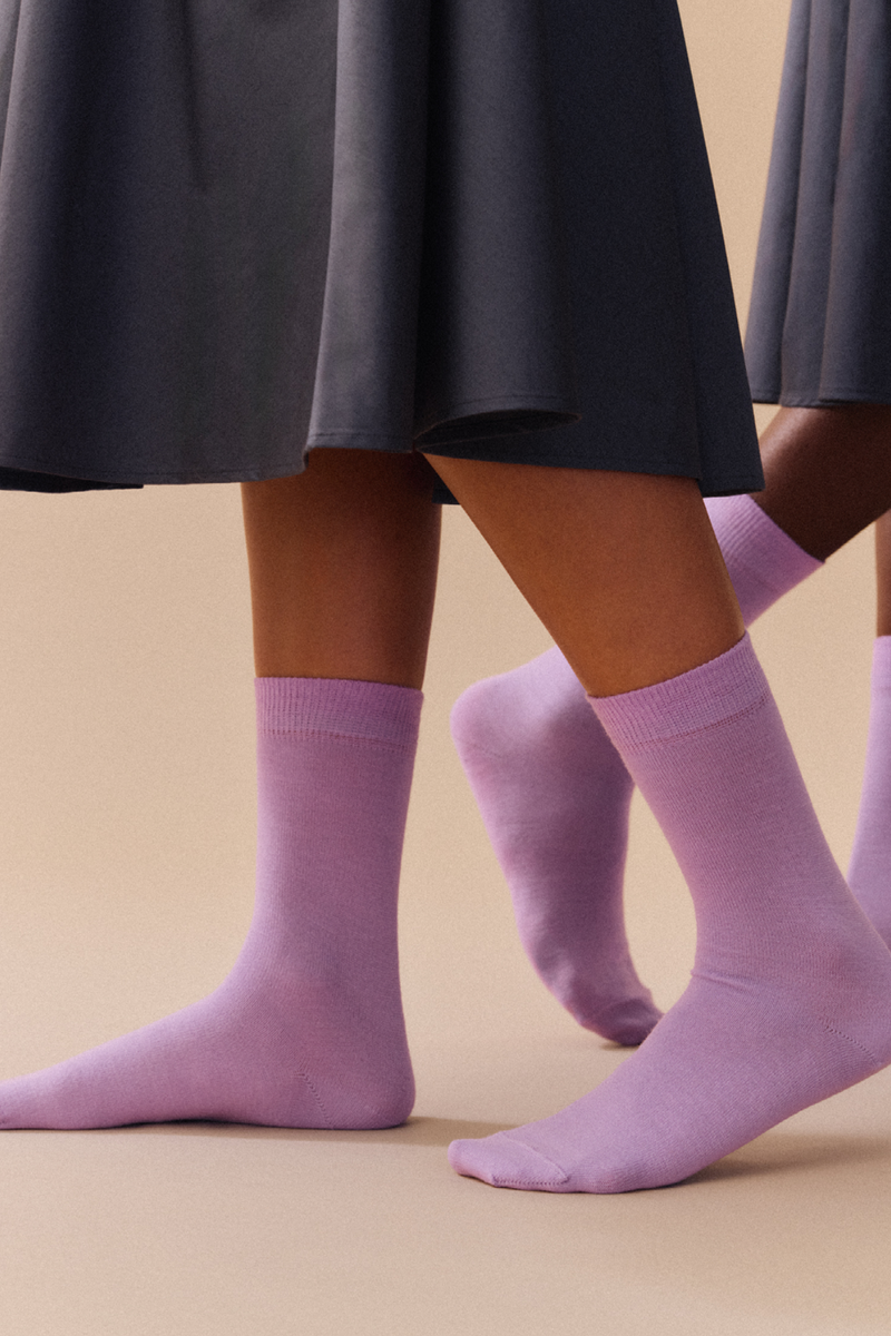 Merino Socks - Parma Violet
