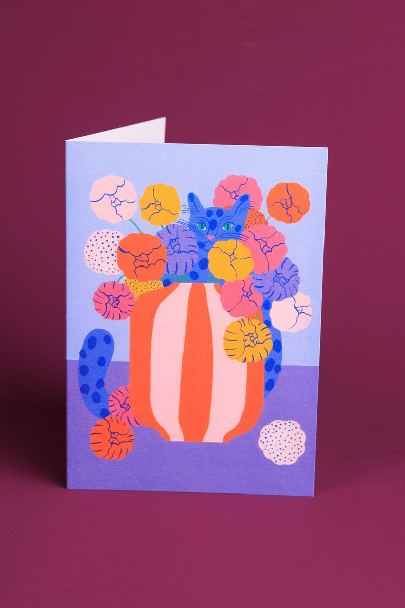 Colourful Blue Cat