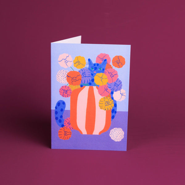 Colourful Blue Cat