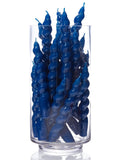 Single Spiral Taper Candle - Navy