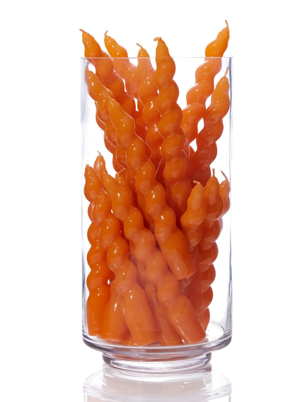 Single Spiral Taper Candle - Tangerine