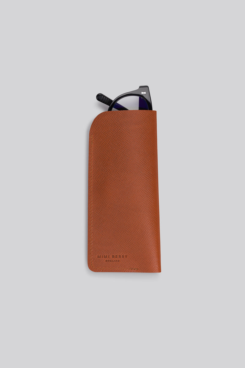 Glasses Case - Textured Tan