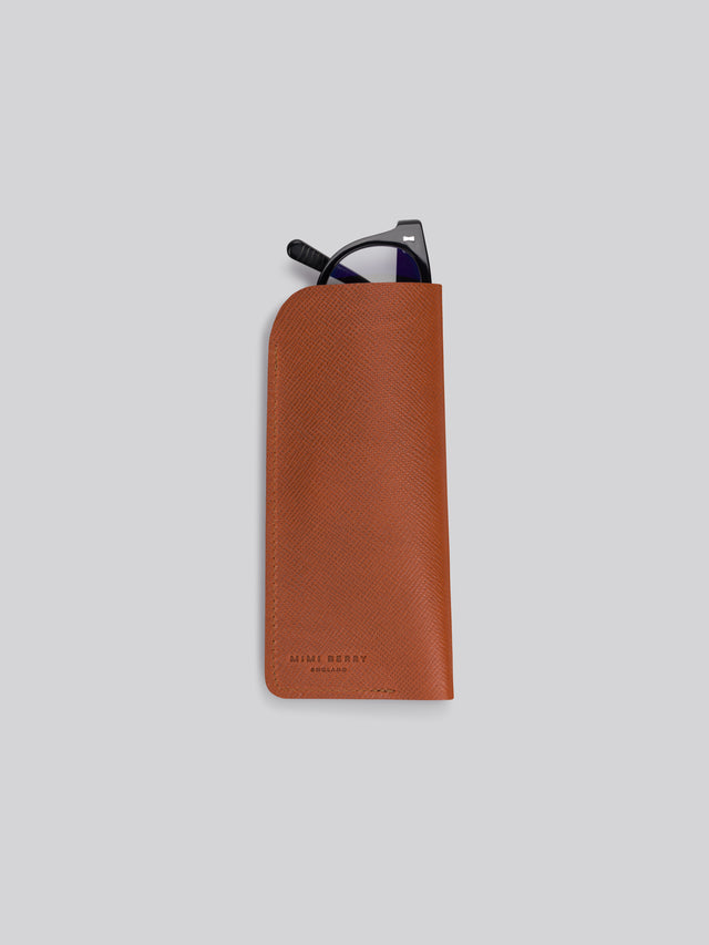 Glasses Case - Textured Tan